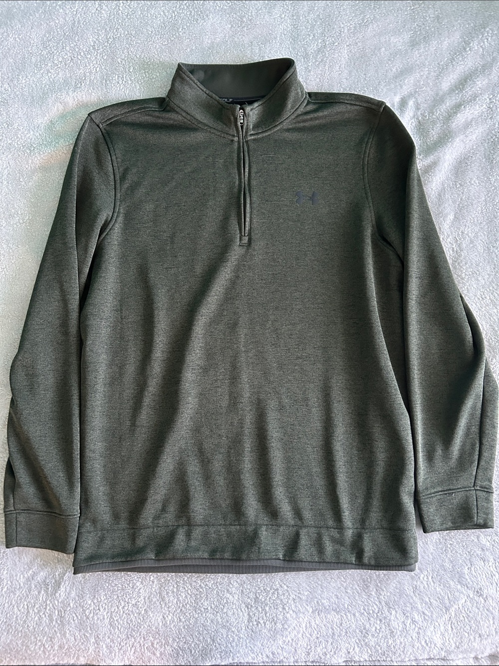 Under Armour Olive Green Golf Storm Quarter-Zip Pullover